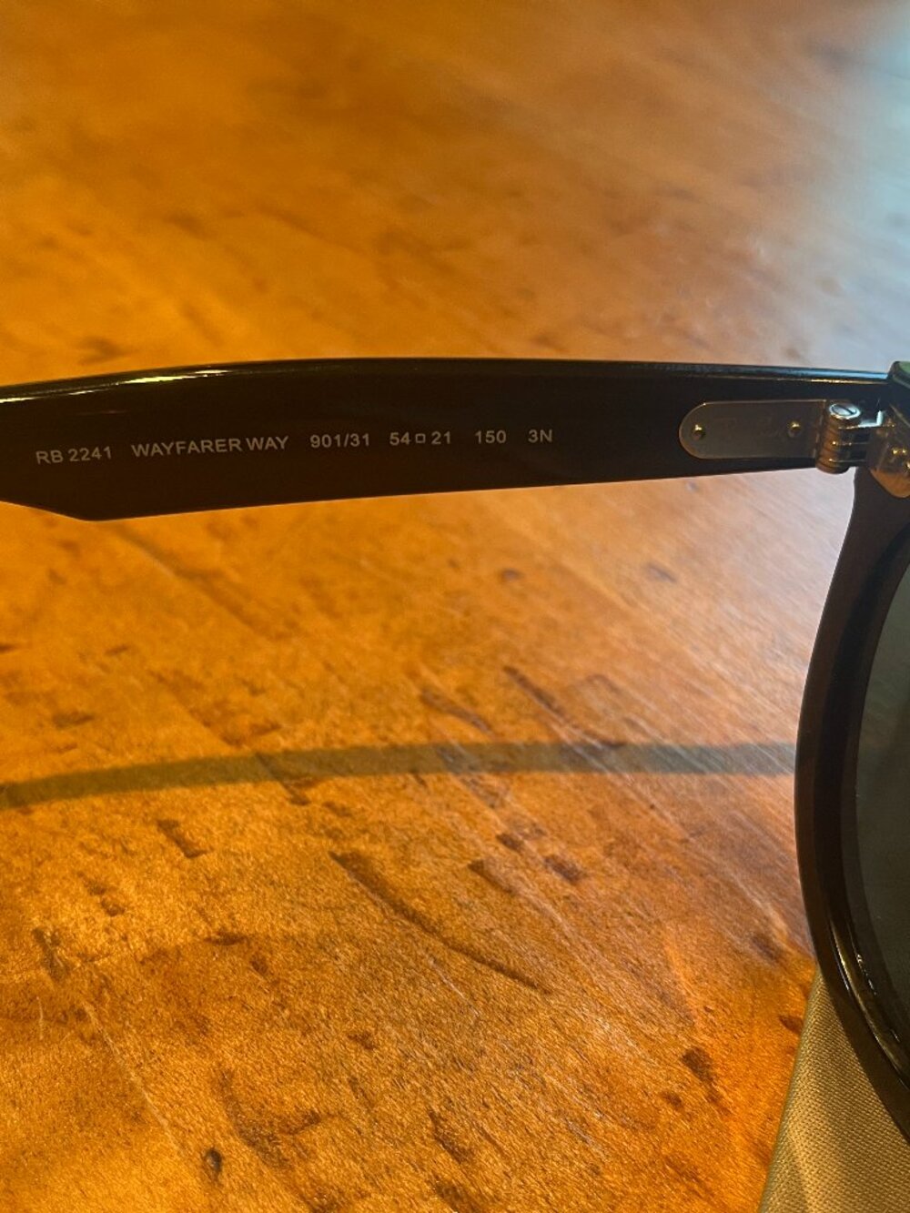 Black Ray Ban Wayfarer Way Sunglasses RB2241 - Picture 5 of 5